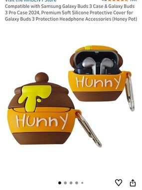 Honey Pot Silicone Case Brown Yellow for Samsung Galaxy Buds 3